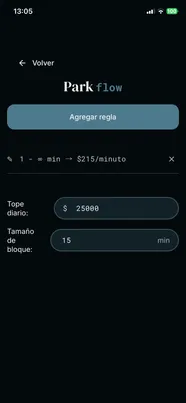 Parkflow pricing rules